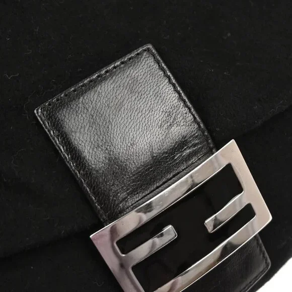 Fendi Black Cashmere Mamma Baguette Handbag 2348-26325-099 126278 - Picture 7 of 10